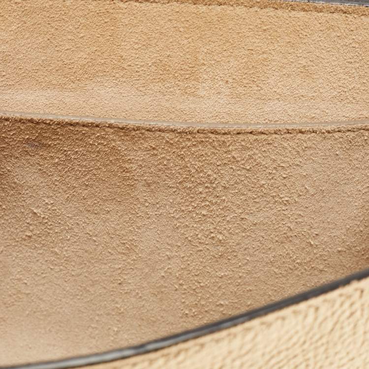 Pre Owned Chloe Metallic Gold Leather Medium Drew Shoulder Bag