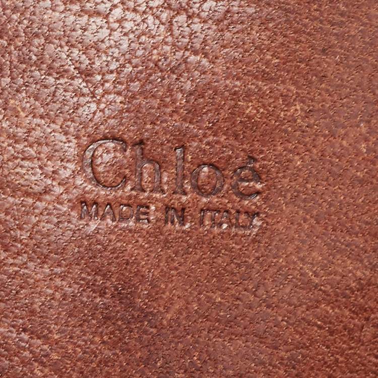Pre Owned Chloe Brown Leather Heloise Hobo