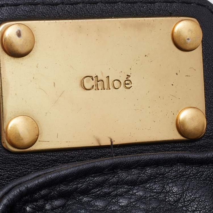Pre Owned Chloe Black Leather Medium Paddington Satchel