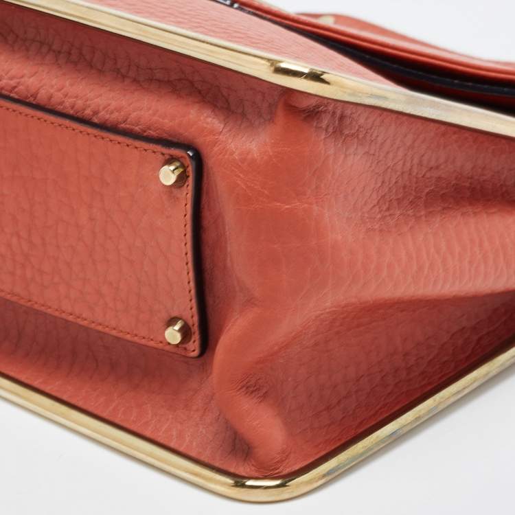 مملوكة مسبقًا Chloe Brown Leather Medium Sally Shoulder Bag