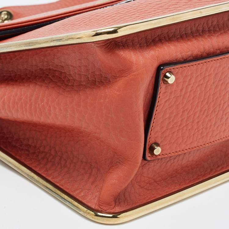 مملوكة مسبقًا Chloe Brown Leather Medium Sally Shoulder Bag