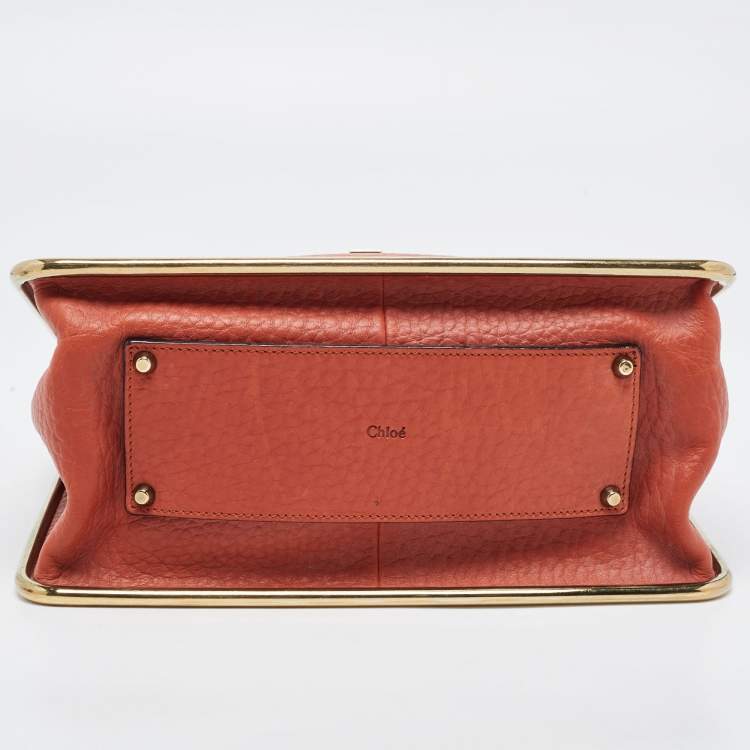 مملوكة مسبقًا Chloe Brown Leather Medium Sally Shoulder Bag