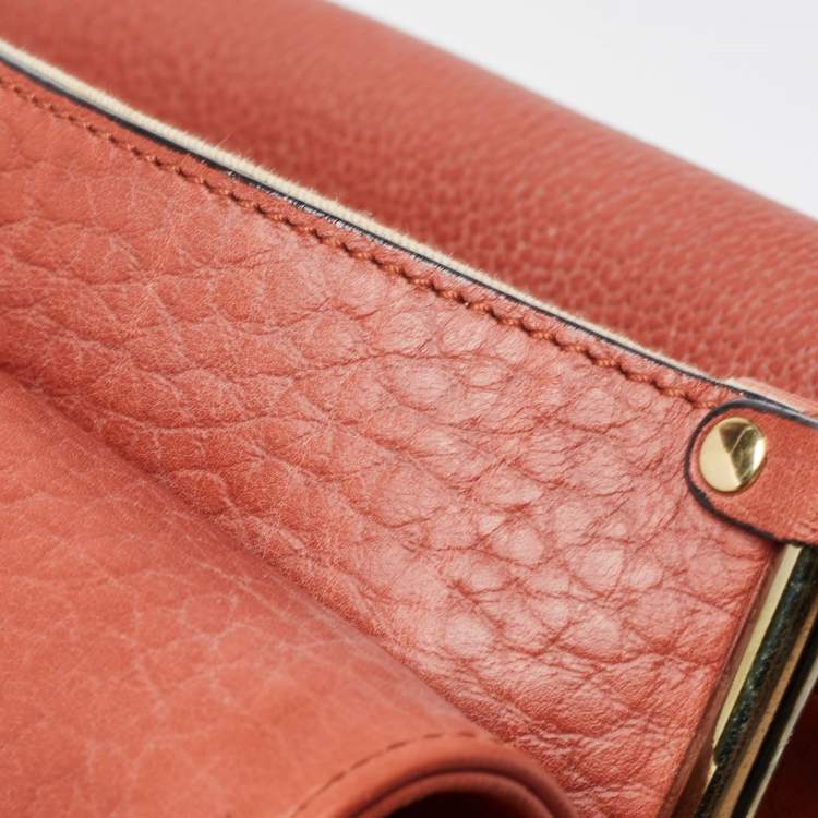 مملوكة مسبقًا Chloe Brown Leather Medium Sally Shoulder Bag