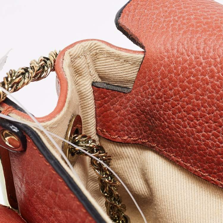 مملوكة مسبقًا Chloe Brown Leather Medium Sally Shoulder Bag