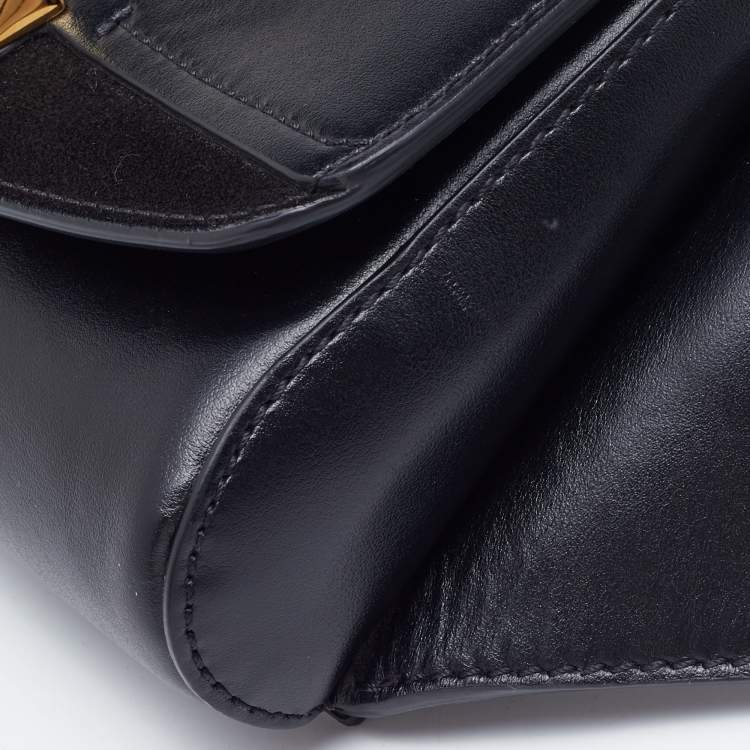 Pre Owned Chloe Black Leather and Suede C Belt Bag             