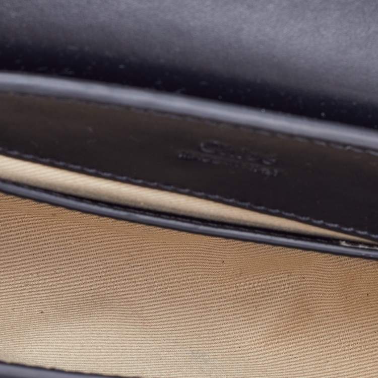 Pre Owned Chloe Black Leather and Suede C Belt Bag             