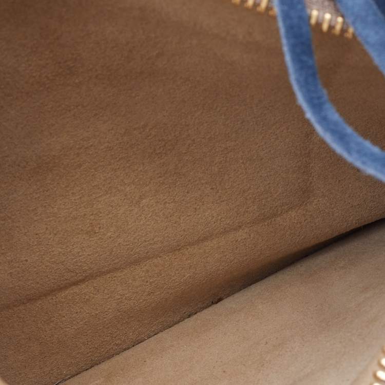 Pre Owned Chloe Beige Leather and Suede Jane Tassel Crossbody Bag