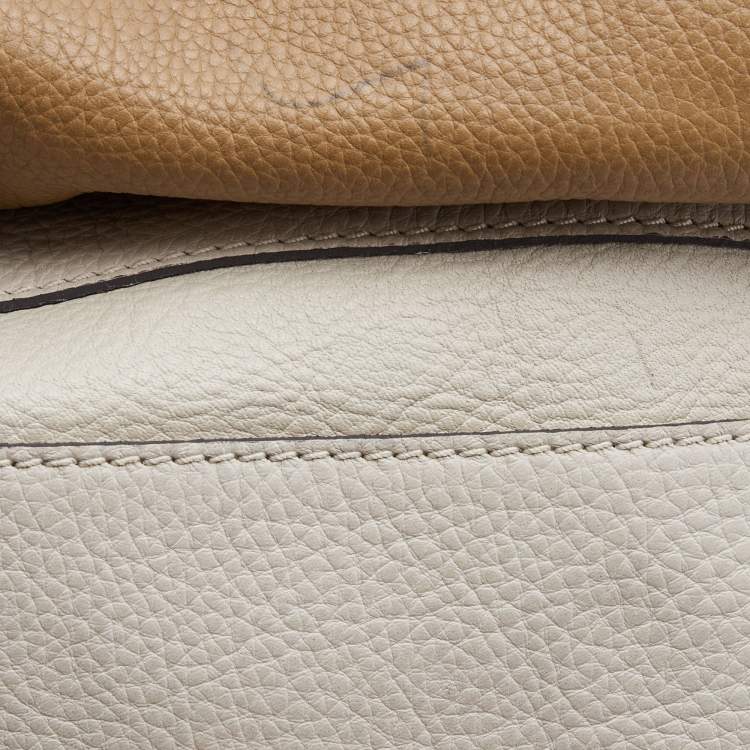 Pre Owned Chloe Pistachio Green Leather Medium Marcie Turn Lock Satchel