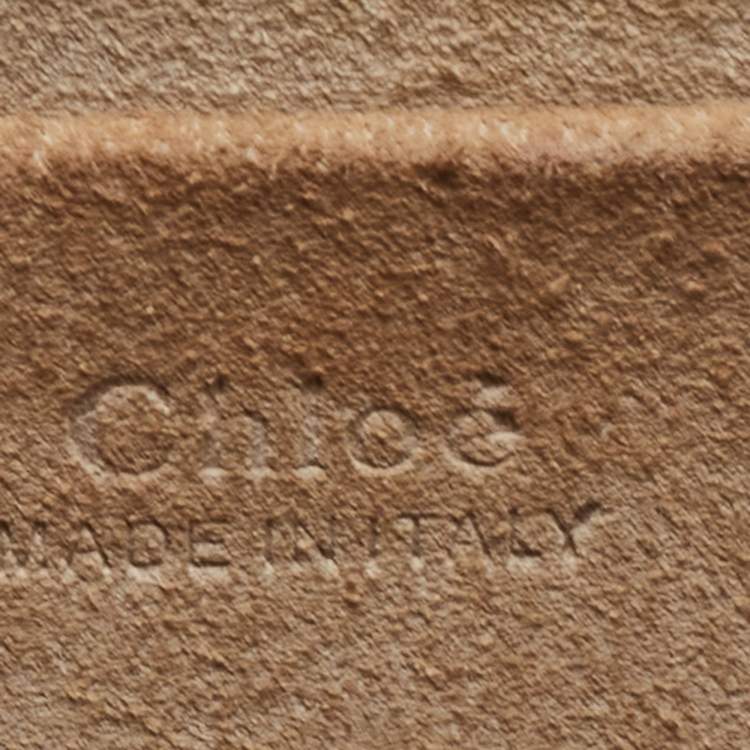 Pre Owned Chloe Teal Leather Small Nile Bracelet Crossbody Bag