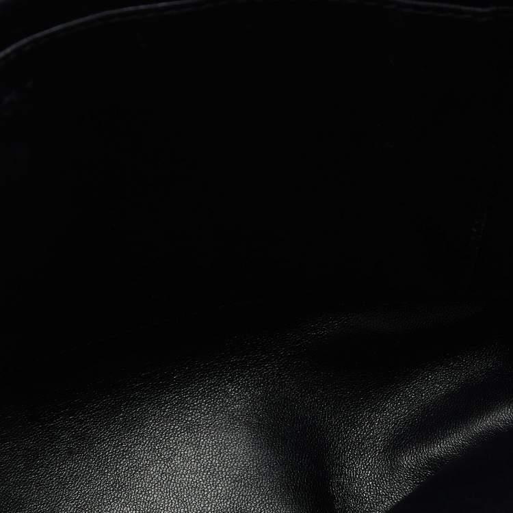 Pre Owned Chloe Black Leather Flap Top Handle Bag