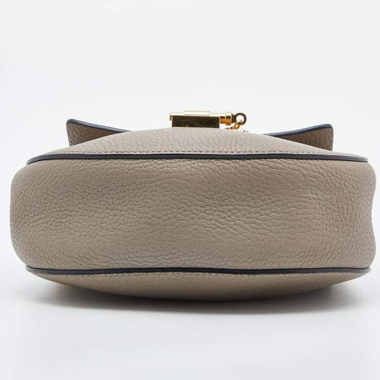 Pre Owned Chloé Beige Leather Mini Drew Chian Shoulder Bag