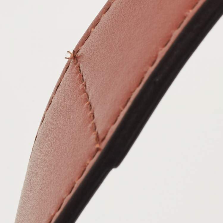 Pre Owned Chloe Grey Leather and Suede Small C Double Carry Bag