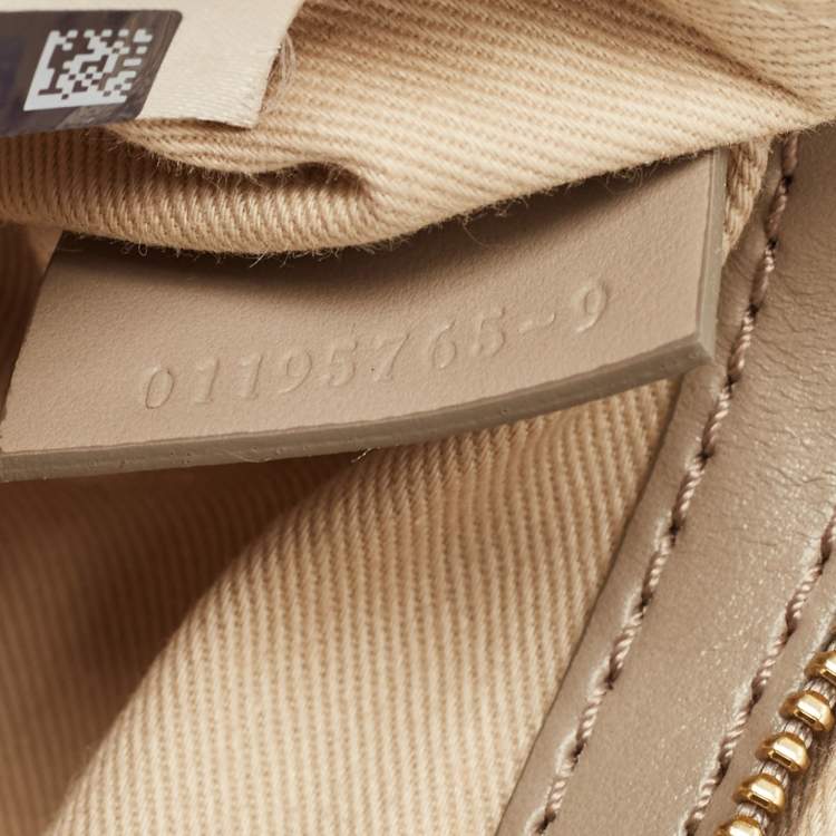 Pre Owned Chloe Grey Leather and Suede Small C Double Carry Bag