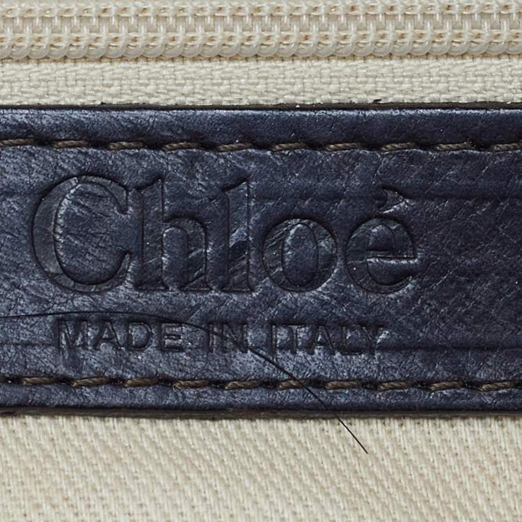 Pre Owned Chloe Brown Python and Leather Silverado Satchel