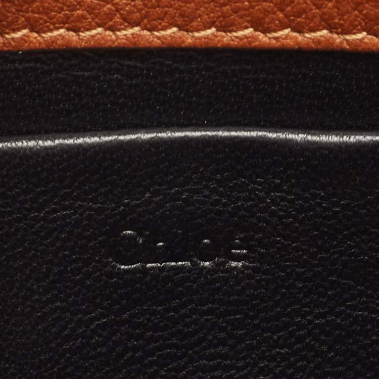 Pre Owned Chloé Brown Leather Nile Bracelet Minaudiere Crossbody Bag
