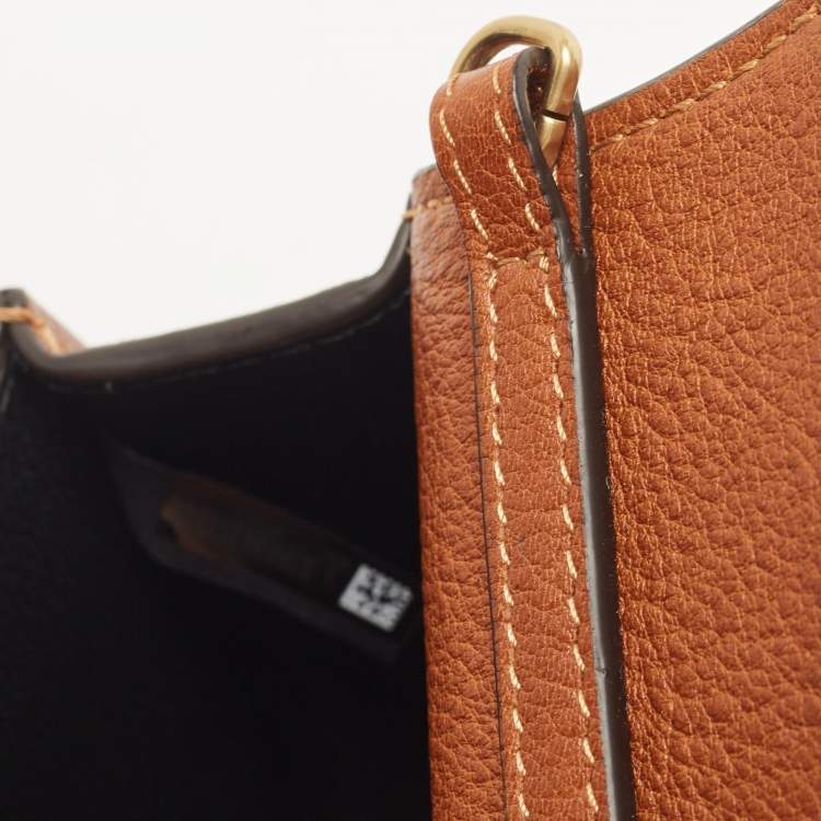 Pre Owned Chloé Brown Leather Nile Bracelet Minaudiere Crossbody Bag