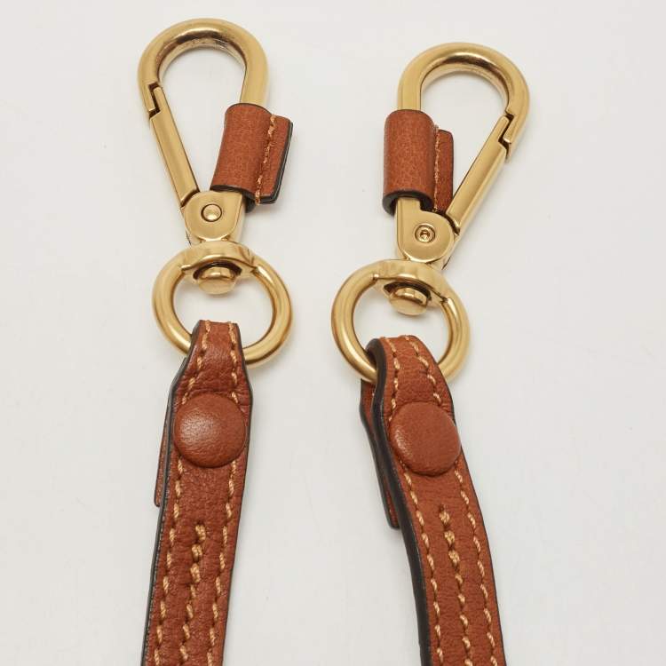 Pre Owned Chloé Brown Leather Nile Bracelet Minaudiere Crossbody Bag