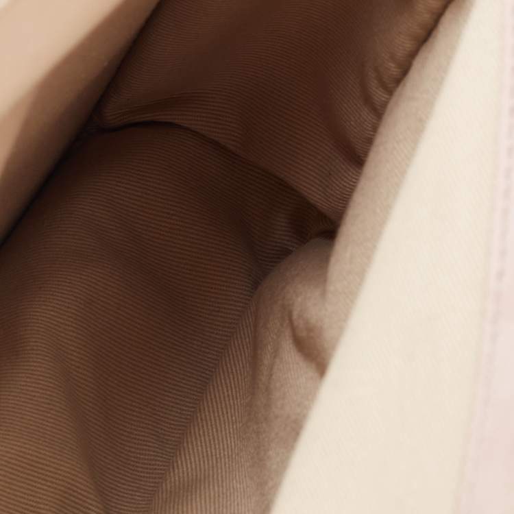 Pre Owned Chloe Dusty Pink Suede Medium Sally Flap Shoulder Bag
