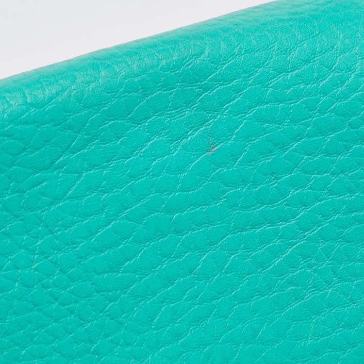 Pre Owned Chloe Two Tone Green Leather Medium Sally Shoulder Bag