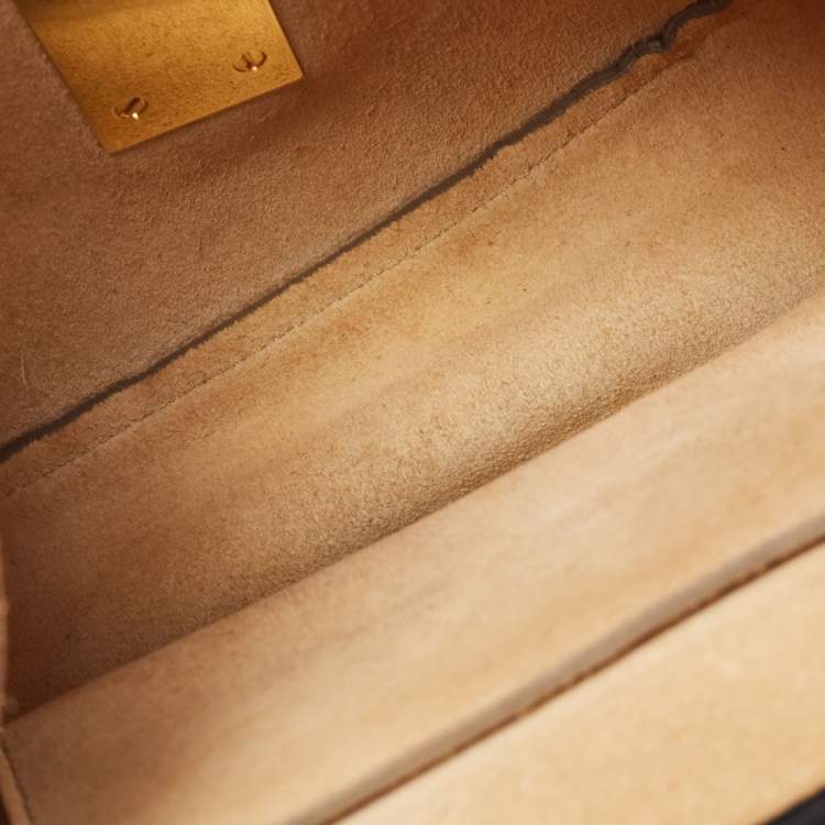 Pre Owned Chloé Black Leather Mini Drew Chian Shoulder Bag