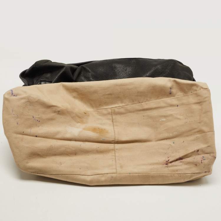 مملوكة مسبقًا Chloe Black Leather Margaret Shoulder Bag