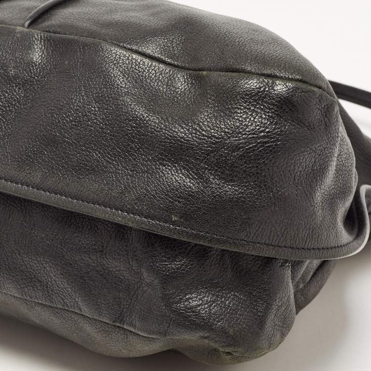 مملوكة مسبقًا Chloe Black Leather Margaret Shoulder Bag