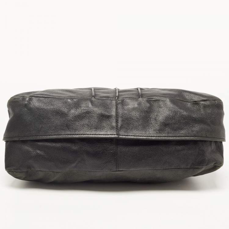 مملوكة مسبقًا Chloe Black Leather Margaret Shoulder Bag
