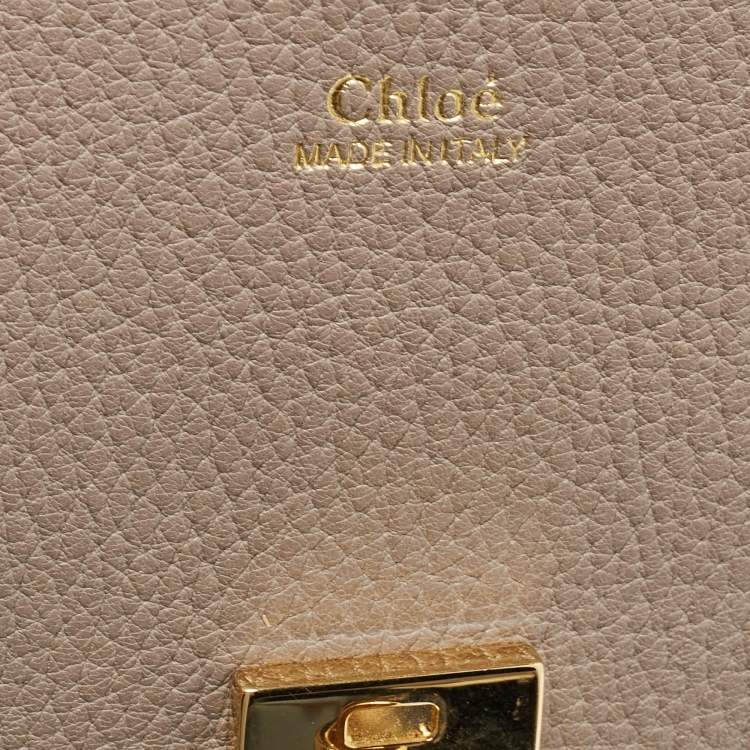 Pre Owned Chloé  Beige Leather Medium Drew Shoulder Bag
