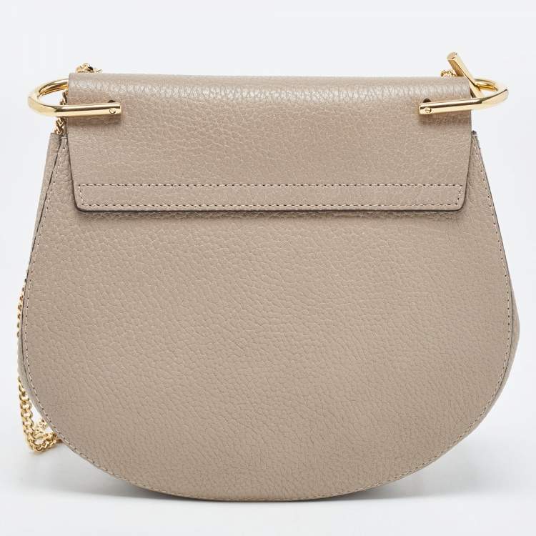 Pre Owned Chloé  Beige Leather Medium Drew Shoulder Bag