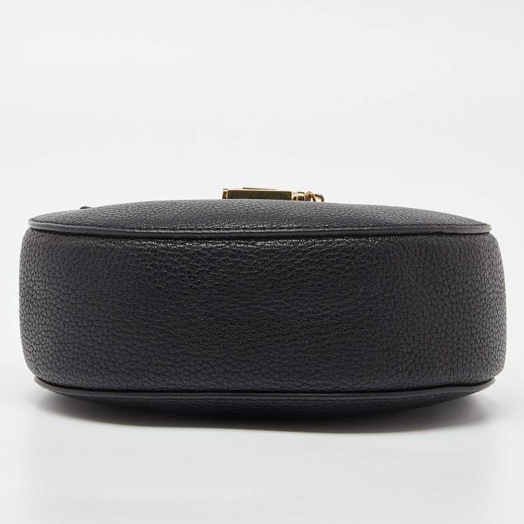 Pre Owned Chloé Black Leather Mini Drew Chian Shoulder Bag
