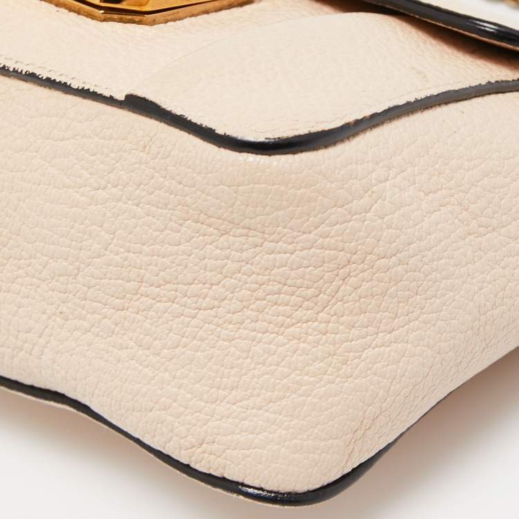 Pre Owned Chloe Blush Pink Leather Mini Elsie Crossbody Bag