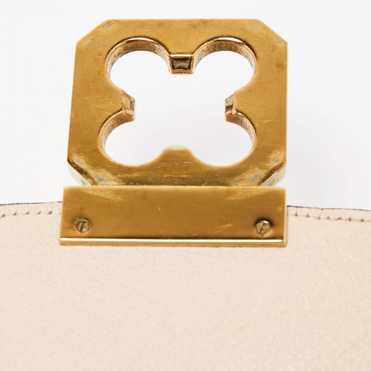 Pre Owned Chloe Blush Pink Leather Mini Elsie Crossbody Bag