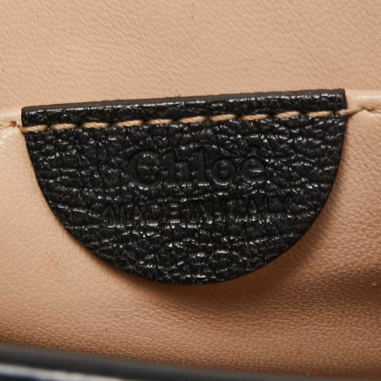 Pre Owned Chloe Black Leather Small Elsie Shoulder Bag