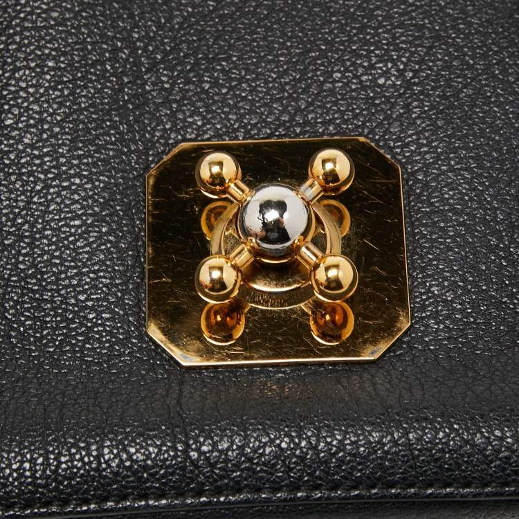 Pre Owned Chloe Black Leather Small Elsie Shoulder Bag