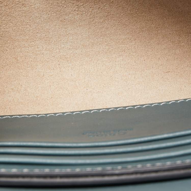 Pre Owned Chloe Blue Leather and Suede Mini Faye Shoulder Bag
