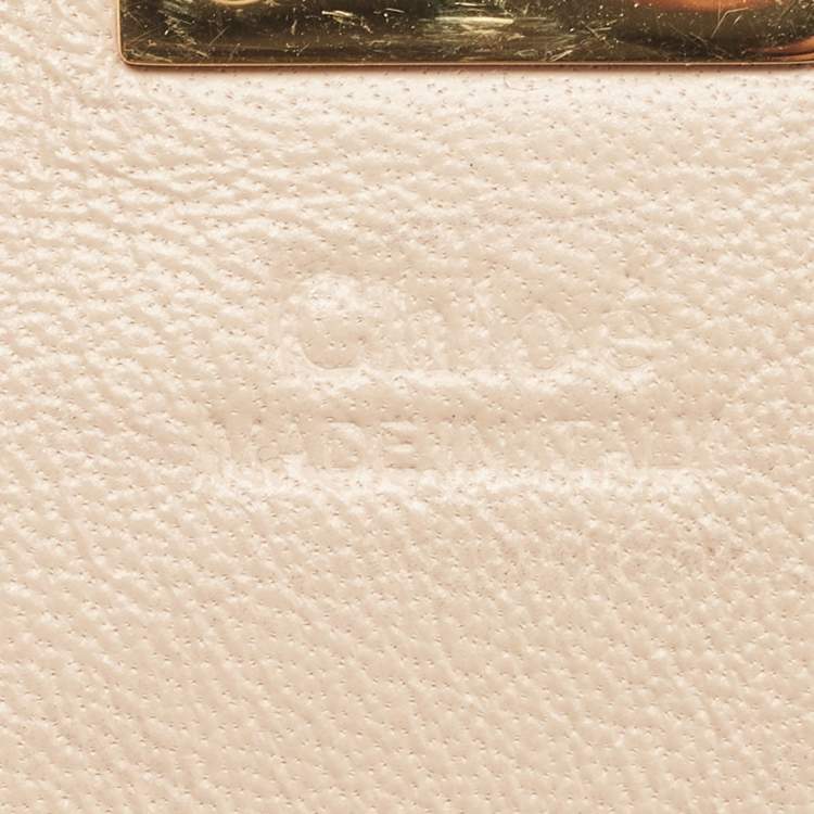 Pre Owned Chloe Black Python Small Drew Shoulder Bag