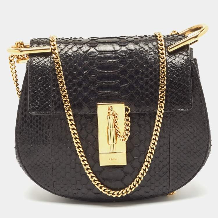 Chloe Beige Leather Small Drew Chain Crossbody Bag Chloe | The Luxury Closet