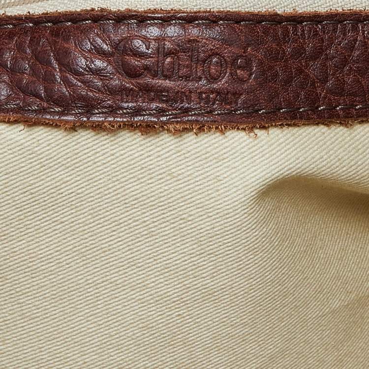 Pre Owned Chloe Burgundy Leather Paddington Bag
