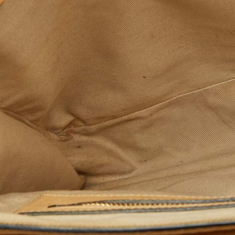 Pre Owned Chloe Beige Leather Medium Sally Shoulder Bag