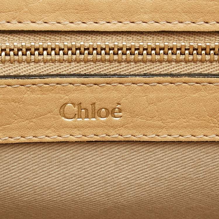 Pre Owned Chloe Beige Leather Medium Sally Shoulder Bag