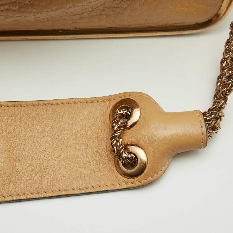 Pre Owned Chloe Beige Leather Medium Sally Shoulder Bag