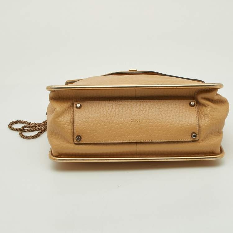 Pre Owned Chloe Beige Leather Medium Sally Shoulder Bag