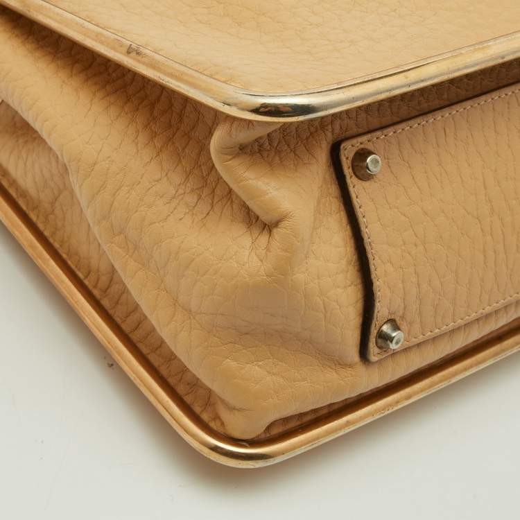 Pre Owned Chloe Beige Leather Medium Sally Shoulder Bag