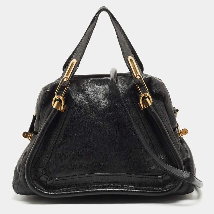 Chloe Black Leather Medium Paraty Shoulder Bag Chloe | TLC