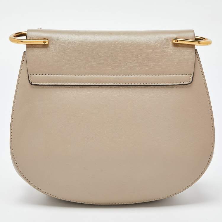 Pre Owned Chloe Multicolor Leather and Suede Medium Drew Shoulder Bag