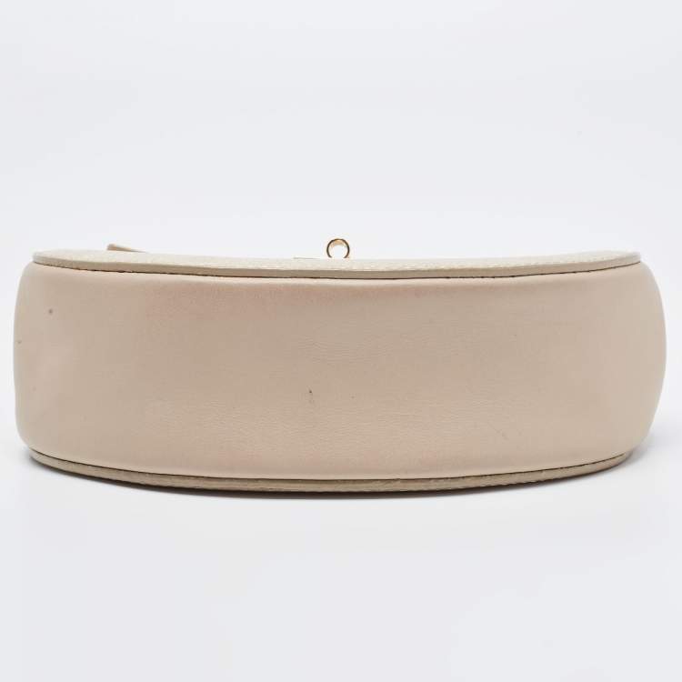 Pre Owned Chloe Gold/Beige Leather Small Drew Shoulder Bag