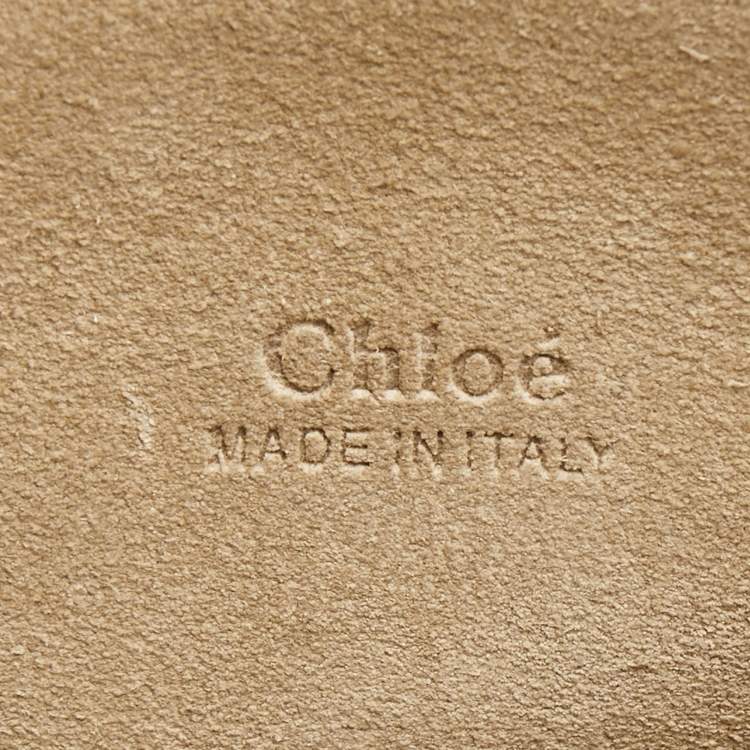 Pre Owned Chloe Red Leather Medium Faye Shoulder Bag