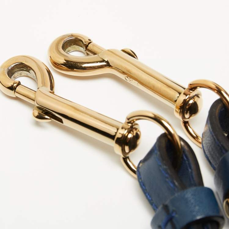 مملوكة مسبقًا Chloe Navy Blue Leather Ethel Tote