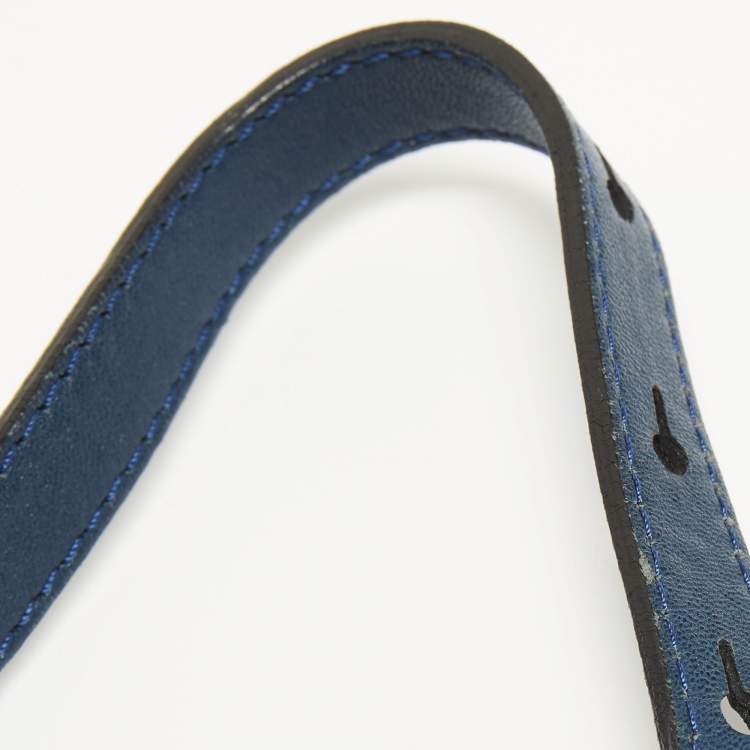 مملوكة مسبقًا Chloe Navy Blue Leather Ethel Tote