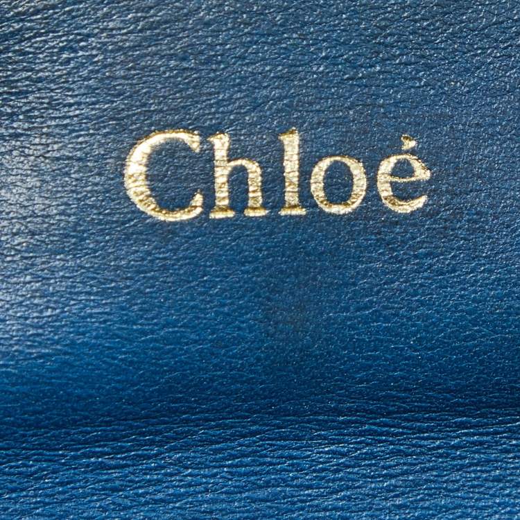 Pre Owned Chloe Green Patent and Leather Flap Crossbody Bag